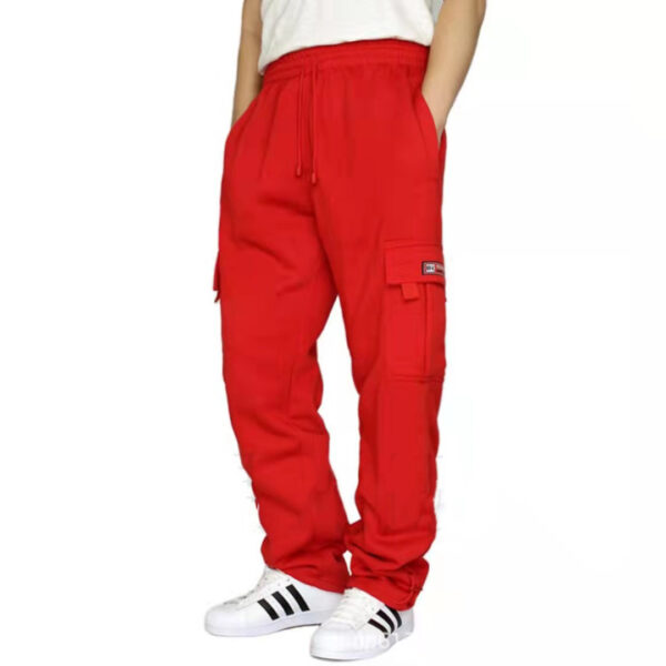 Men Pants Sweatpants Stretch Elastic Waist Jogger Sports Pants Drawstring Trousers Fashion Mens Clothing - Image 4