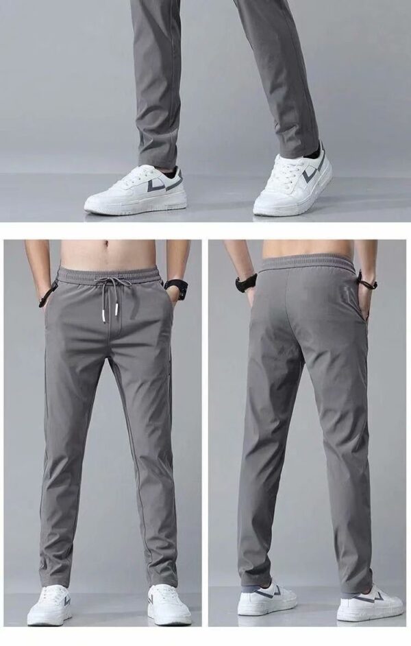 Drawstring Trousers Thin Casual Pants Korean Version Loose Straight Sweatpants Mens Clothing - Image 6