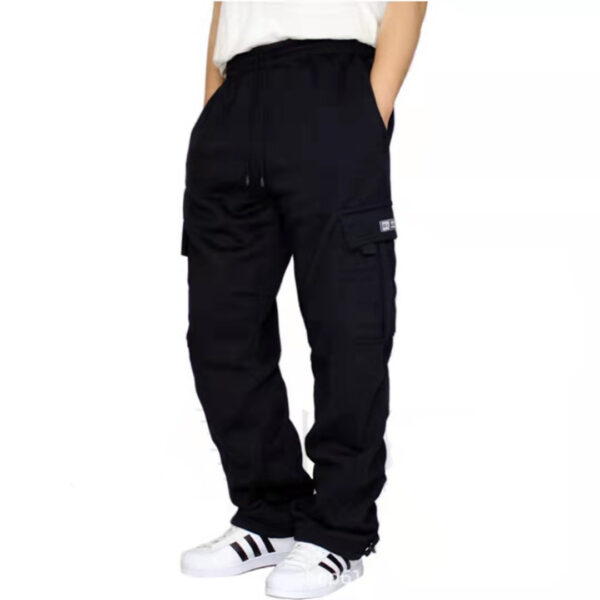 Men Pants Sweatpants Stretch Elastic Waist Jogger Sports Pants Drawstring Trousers Fashion Mens Clothing - Image 2