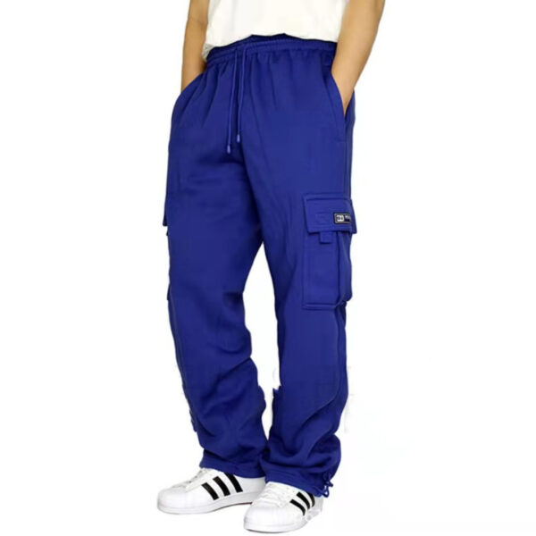 Men Pants Sweatpants Stretch Elastic Waist Jogger Sports Pants Drawstring Trousers Fashion Mens Clothing - Image 7