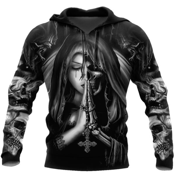 Halloween Skull Anime 3D Sweatshirt - Image 2